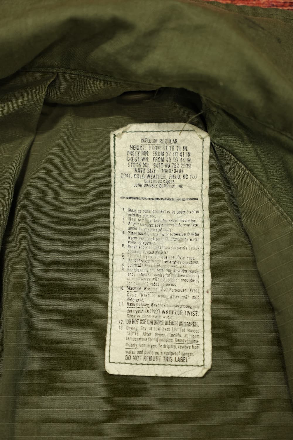 80s 오리지널 m65 필드자켓 판매 상품이미지7