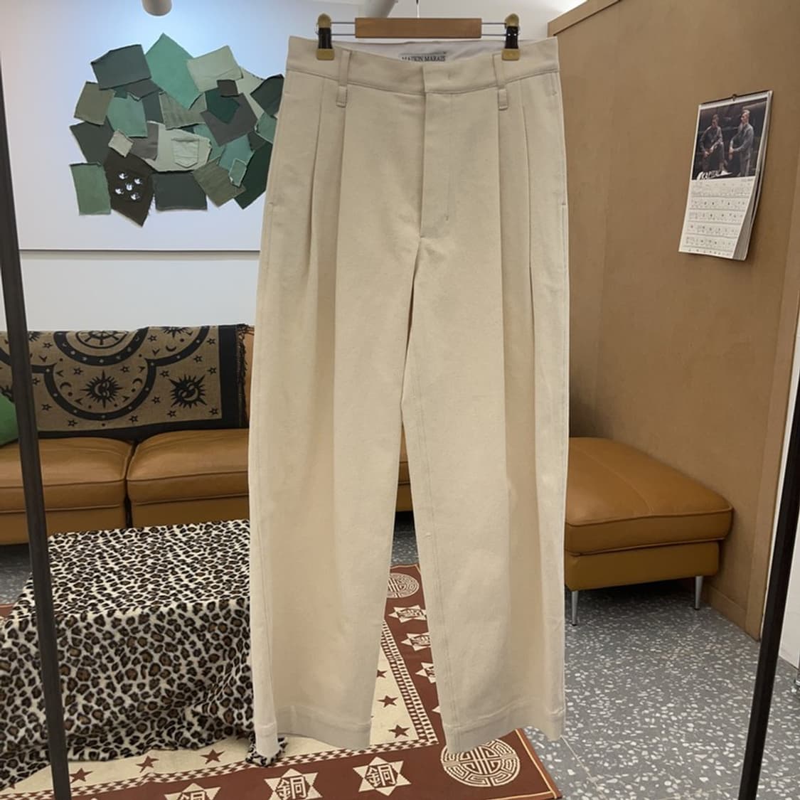 메종 마레 빈티지 캐주얼 시크 핀턱 코튼팬츠 면바지 34 C08792 상품이미지3