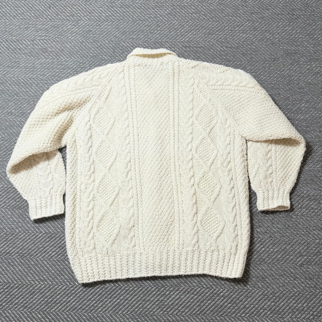 Jpn vintage 뉴요커 꽈배기 가디건 상품이미지3