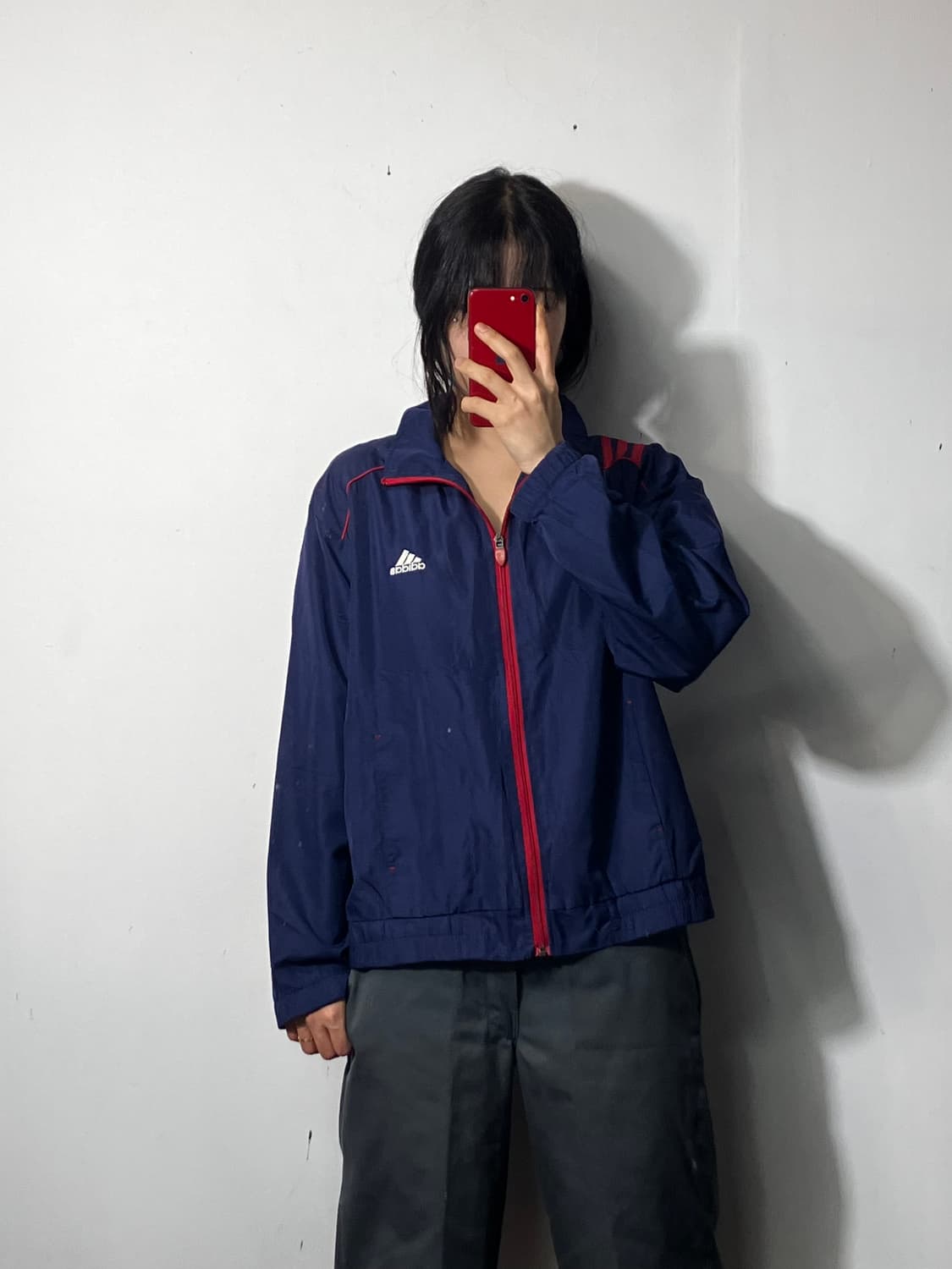 아디다스 스펠아웃 빅로고 바람막이 L 상품이미지2