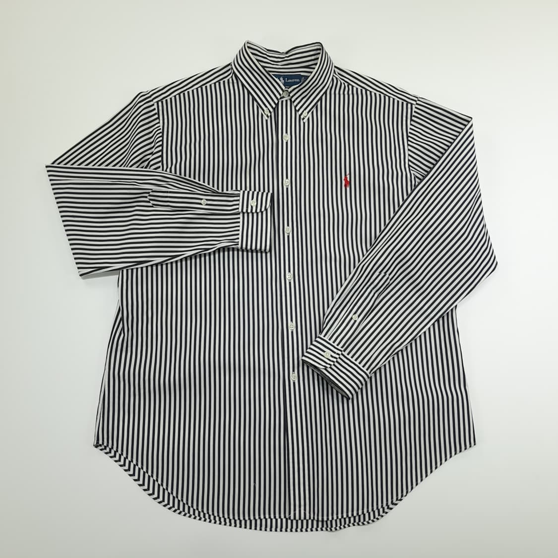 CN884 XL 폴로 랄프로렌 모노 스트라이프 긴팔 셔츠 남방 상품이미지2
