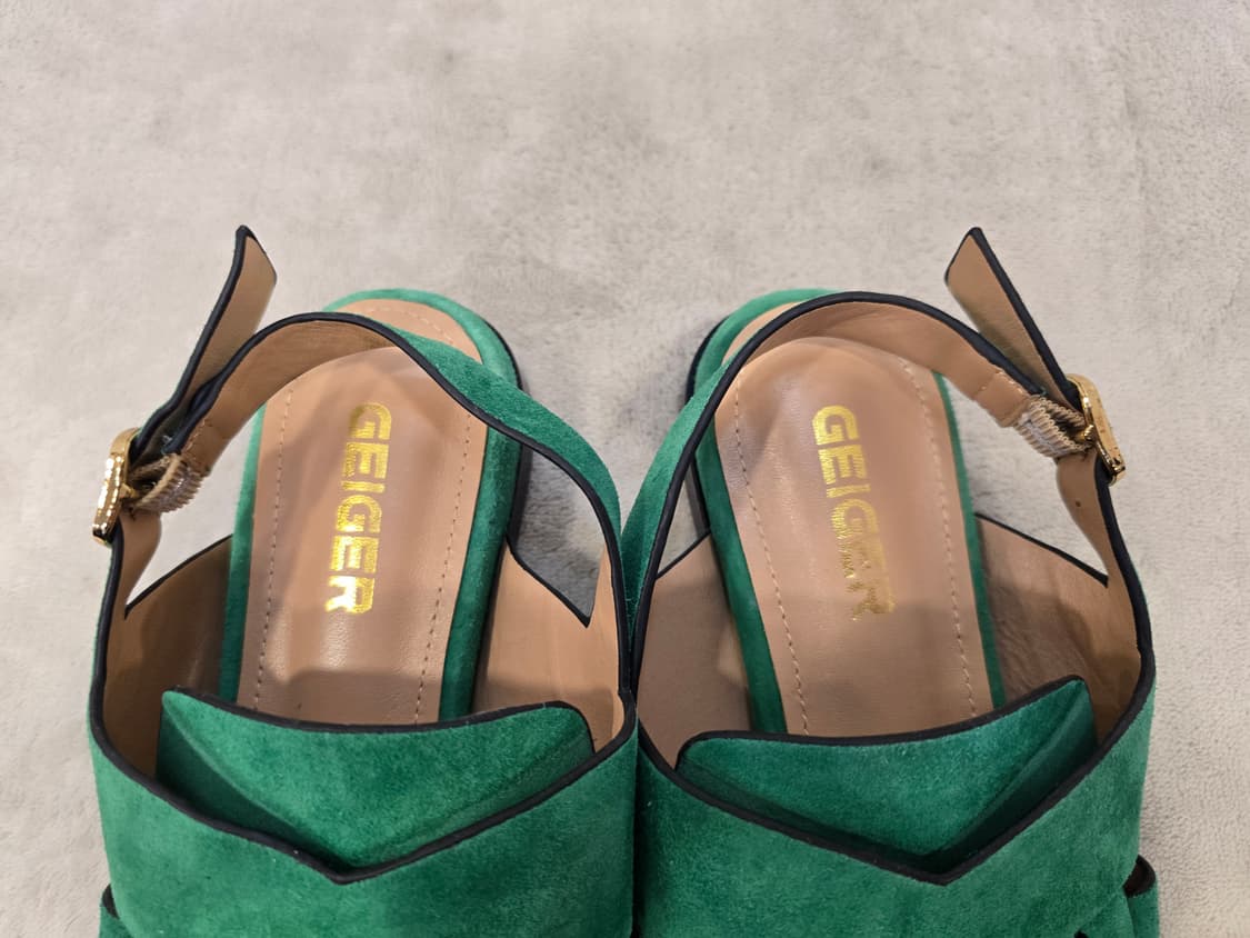 가이거 GEIGER 그린 스웨이드 프렌지 샌들 230 상품이미지7
