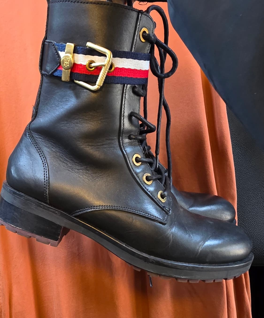 타미힐피거소가죽 워커 상품이미지7