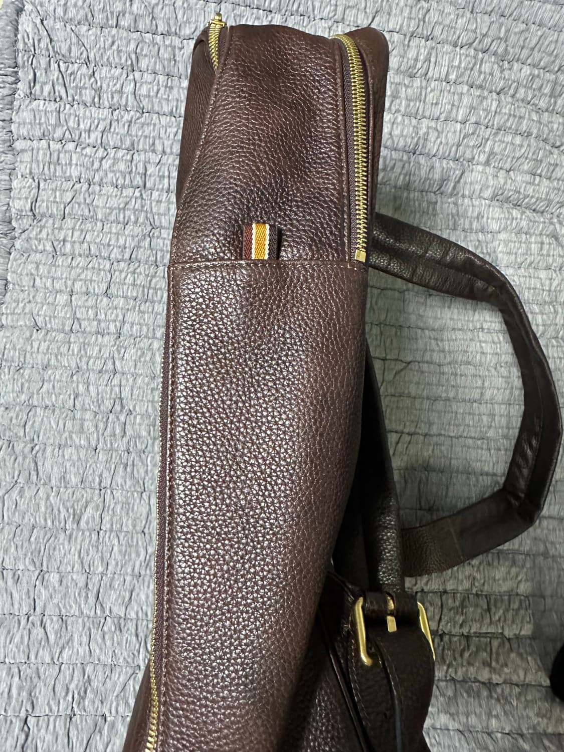 닥스 브라운 가죽 백팩 상품이미지9