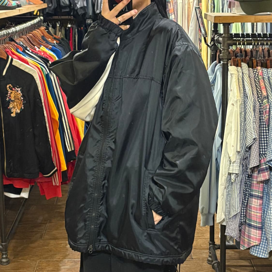 [HI] Nike 플리스 바람막이 블랙 상품이미지3