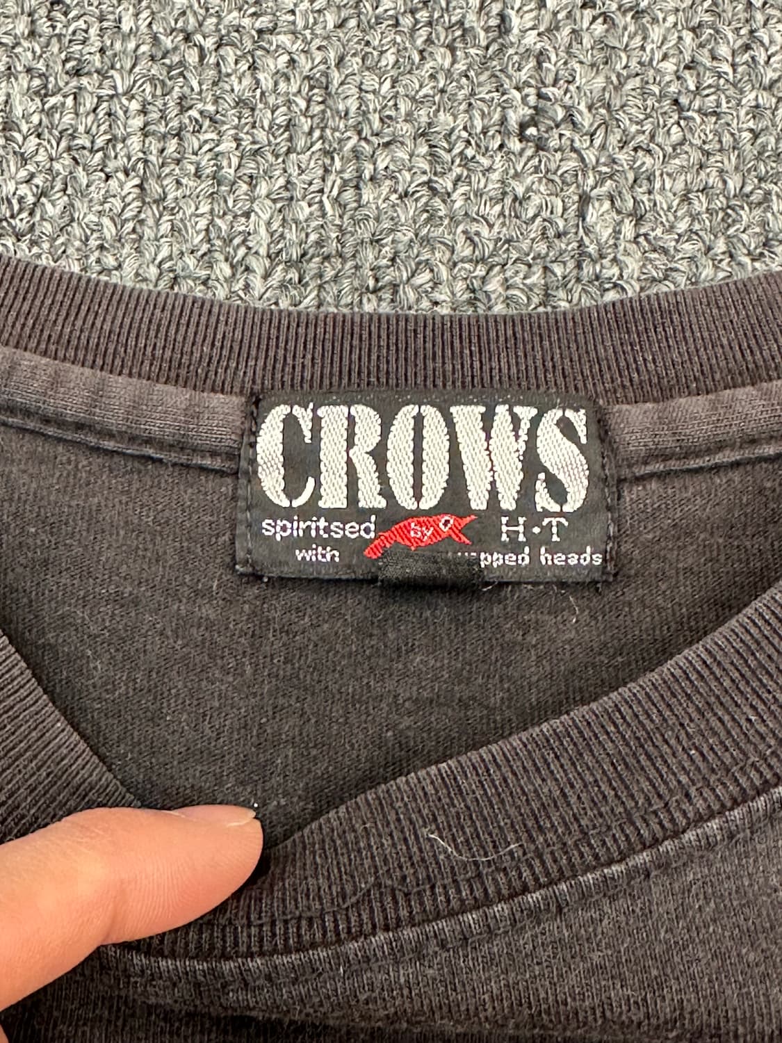 XL)스컬웍스x크로우즈 빈티지 그래픽 자수 반팔 상품이미지6