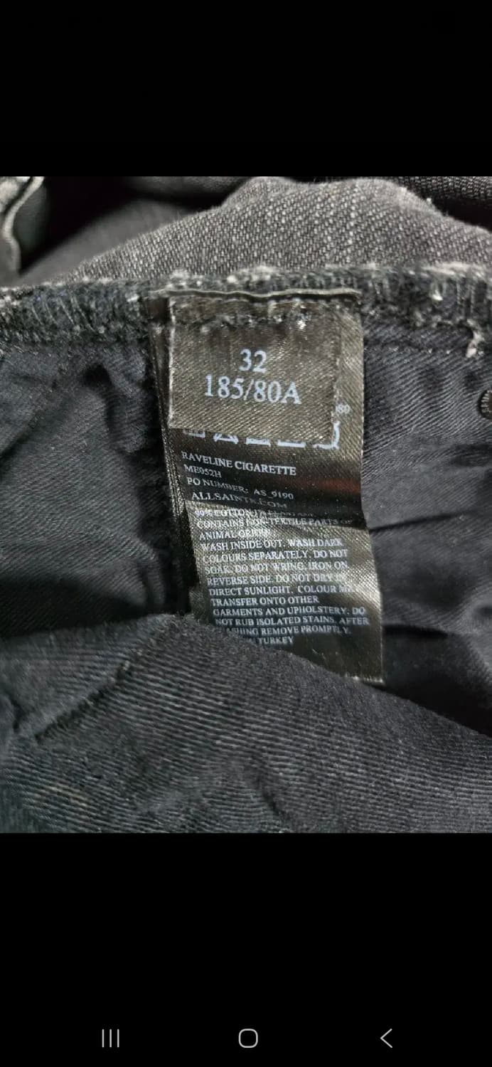 올세인츠 남자청바지 싸이즈 32 상품이미지7