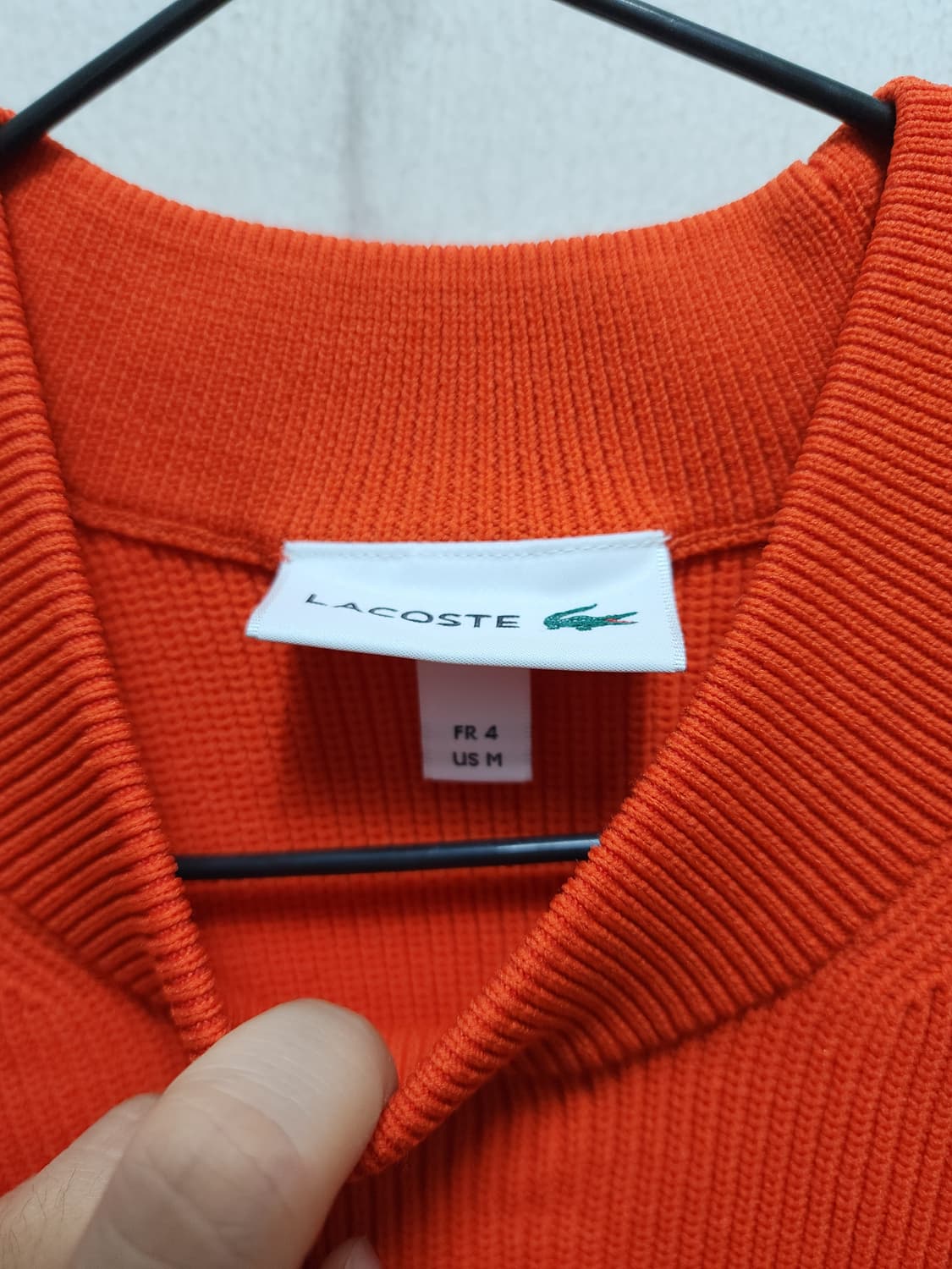 라코스테 오렌지색 포켓 니트 상품이미지4