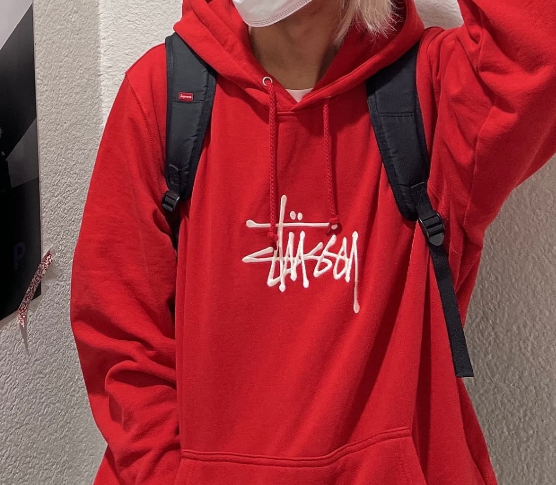 [XL] 스투시 로고 후드티 상품이미지1