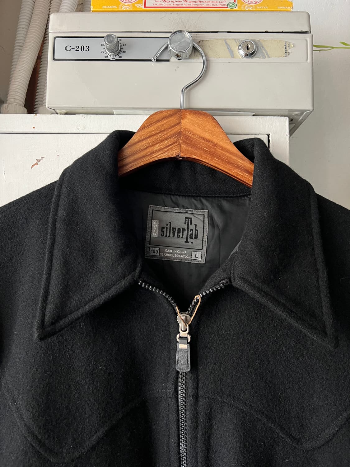 [L]00's 리바이스 실버탭 요크 집업 울 자켓 상품이미지2