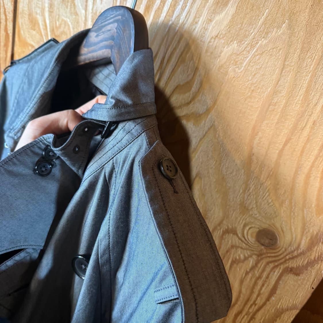 톰포드 그레이 트렌치 맥 코트 판매 합니다. 상품이미지5