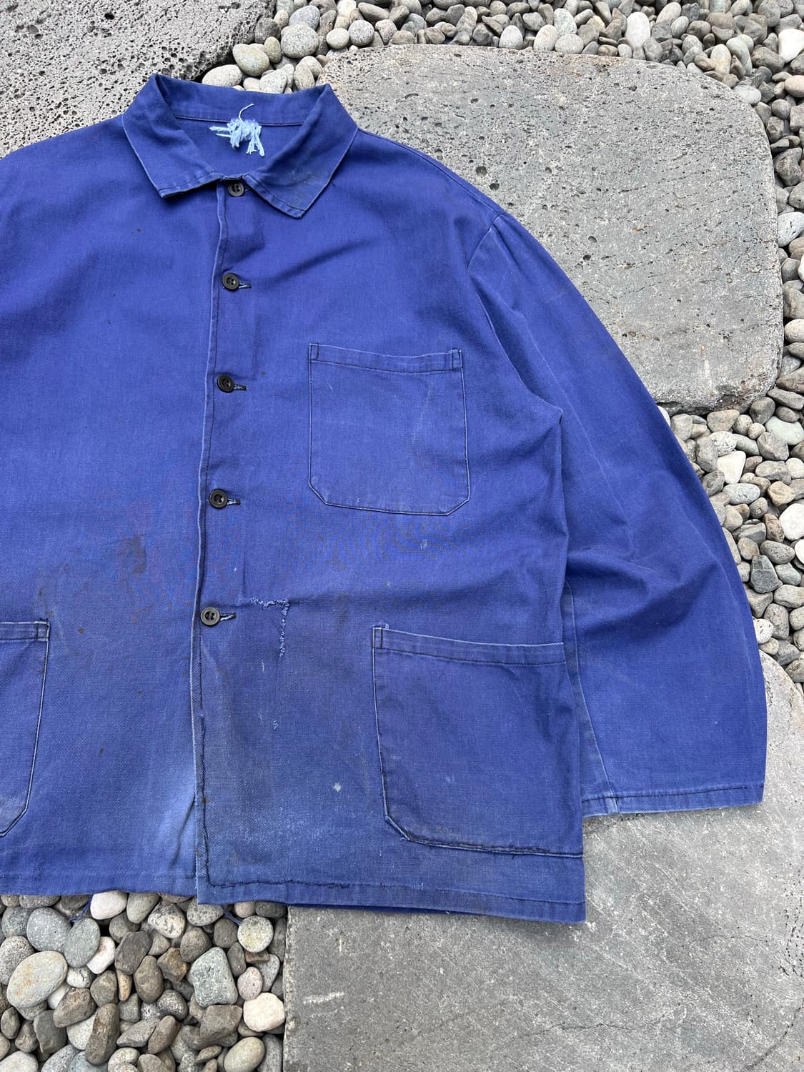 OLD VINTAGE FADED BLUE WASHING 프렌치워크자켓 상품이미지4