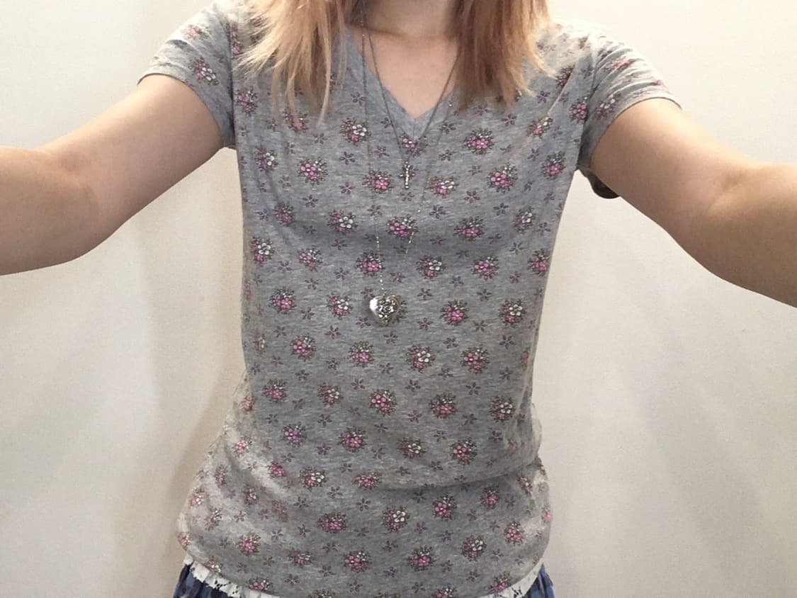 jpn vintage lovely flower t shirt 상품이미지4