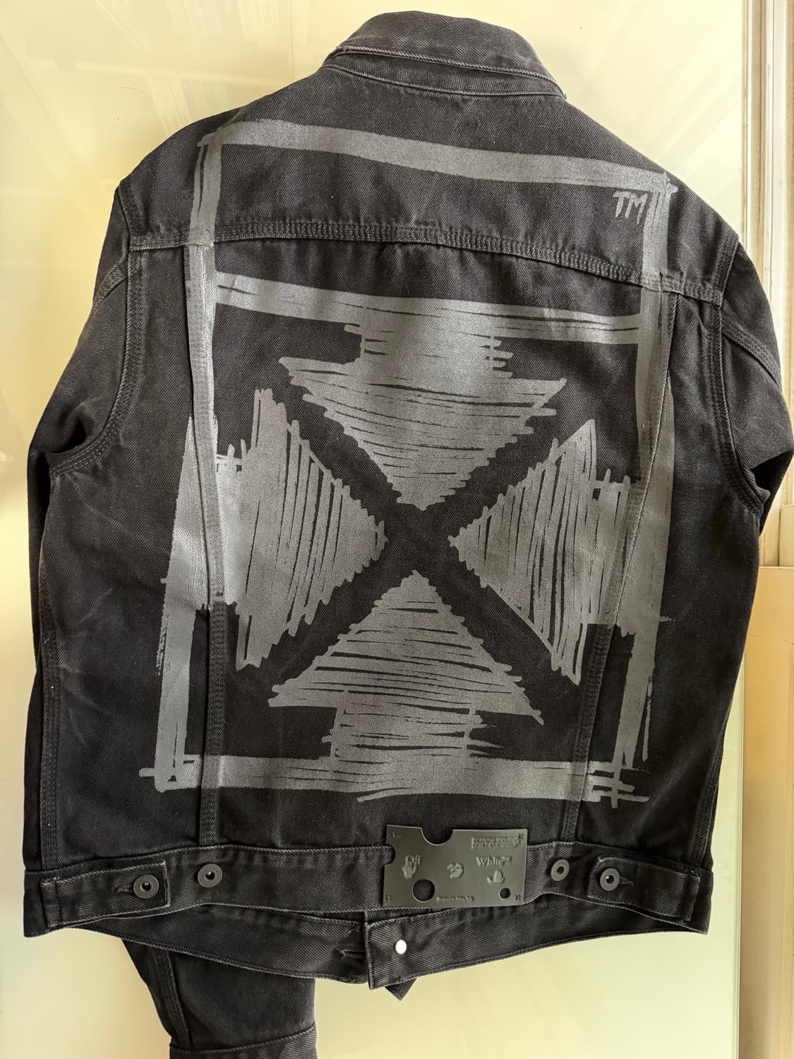 오프화이트 네거티브 마크 슬림핏 데님자켓 상품이미지6