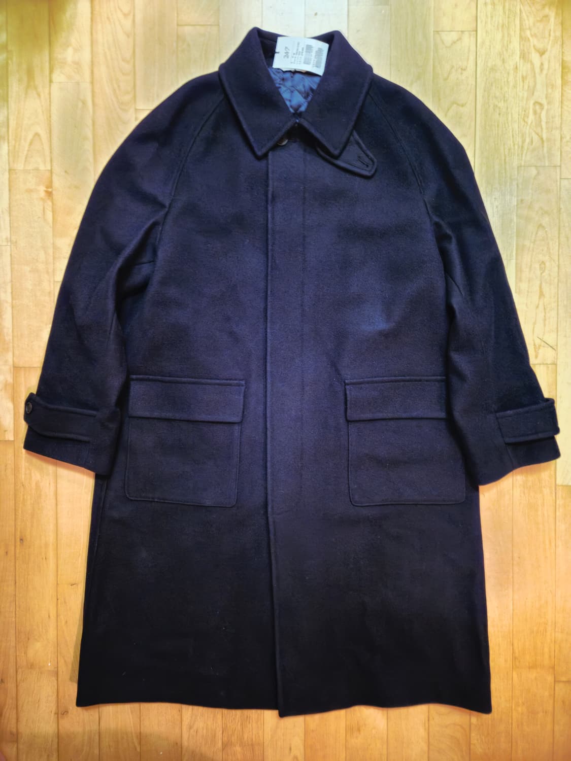 24/7 시리즈 울 발마칸 코트 네이비 M 새제품 상품이미지1