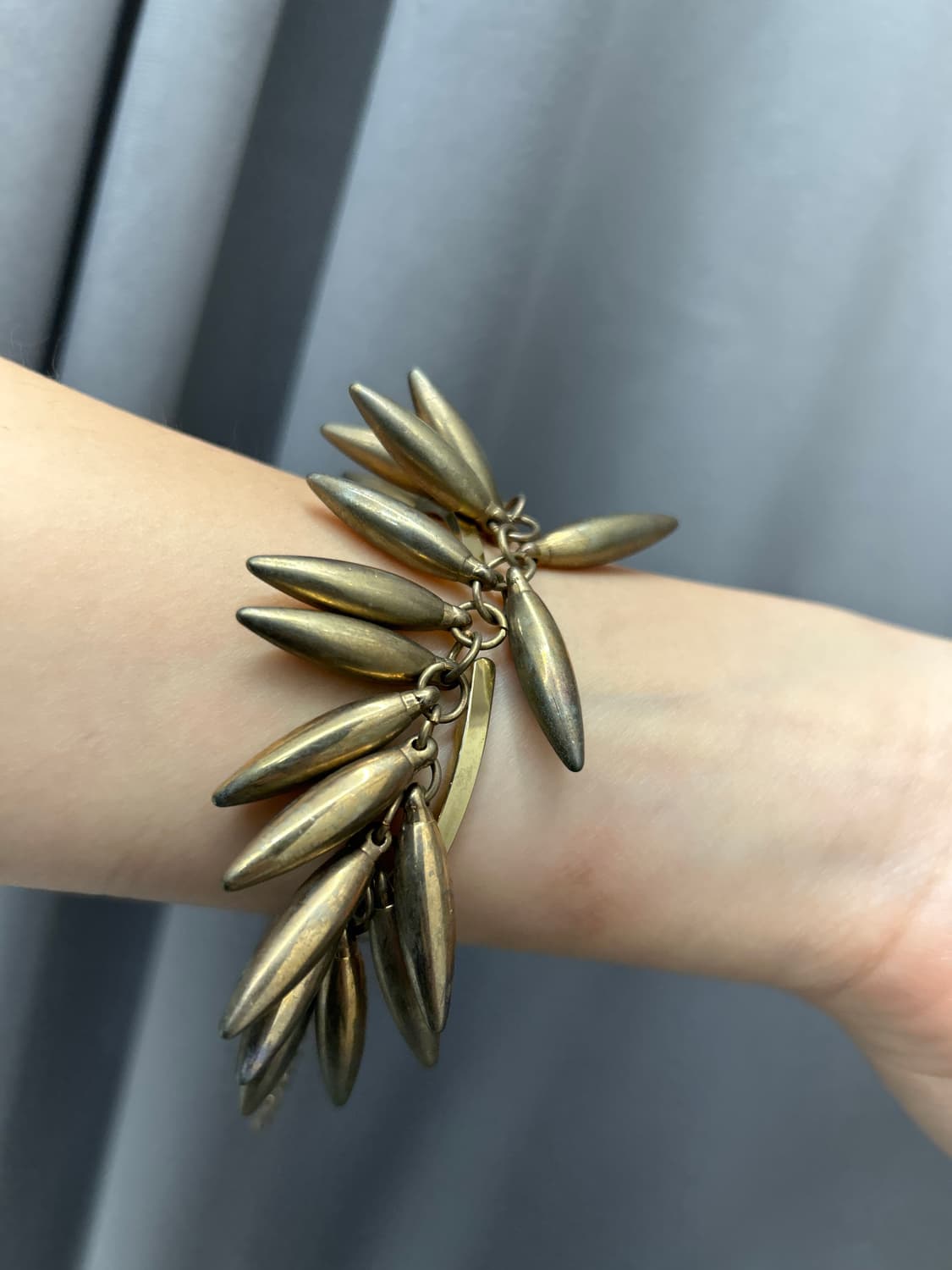 총알골드스터드 팔찌/참 상품이미지2