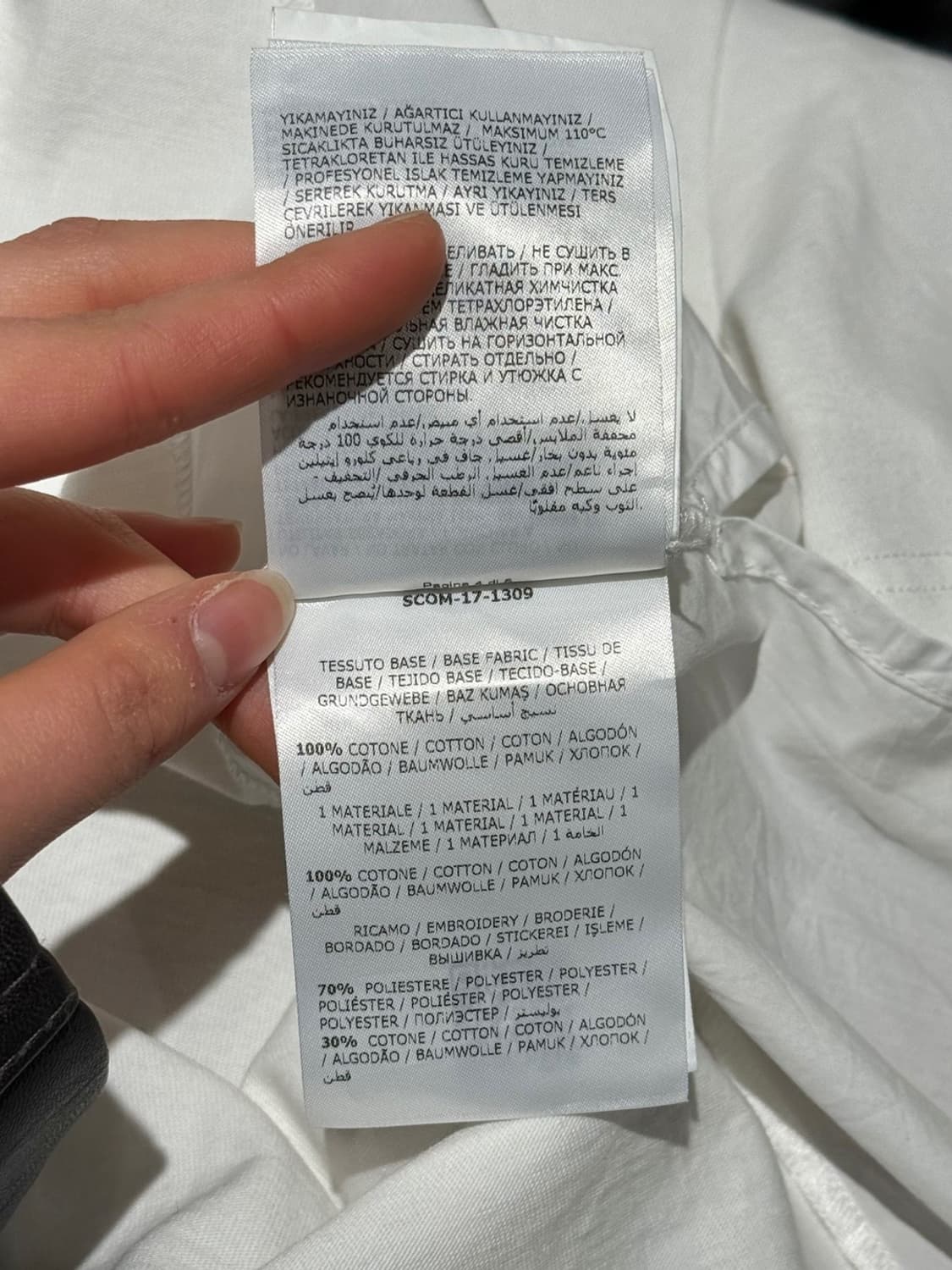 몽클레어 화이트 레터링 패널 하프 티셔츠 상품이미지8