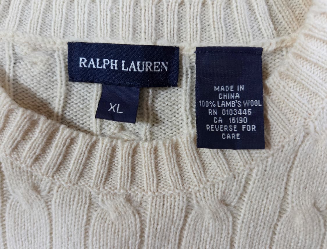 폴로 랄프로렌 울 크림 케이블 니트
 상품이미지4