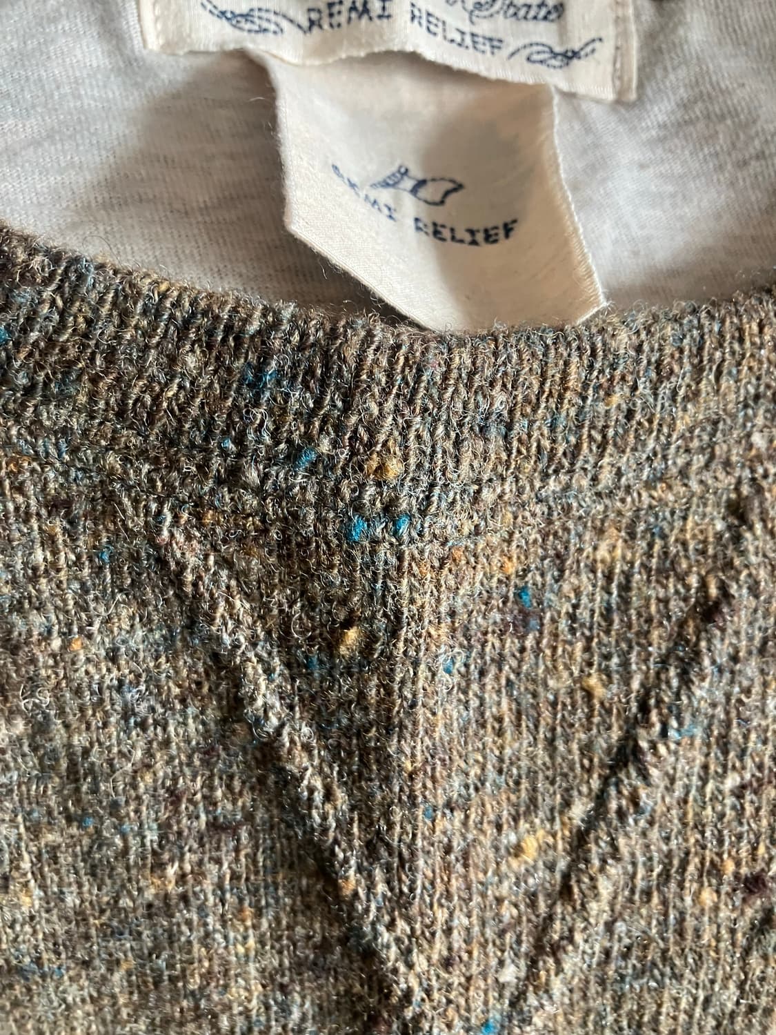 레미 릴리프 레이어드 니트 상품이미지4