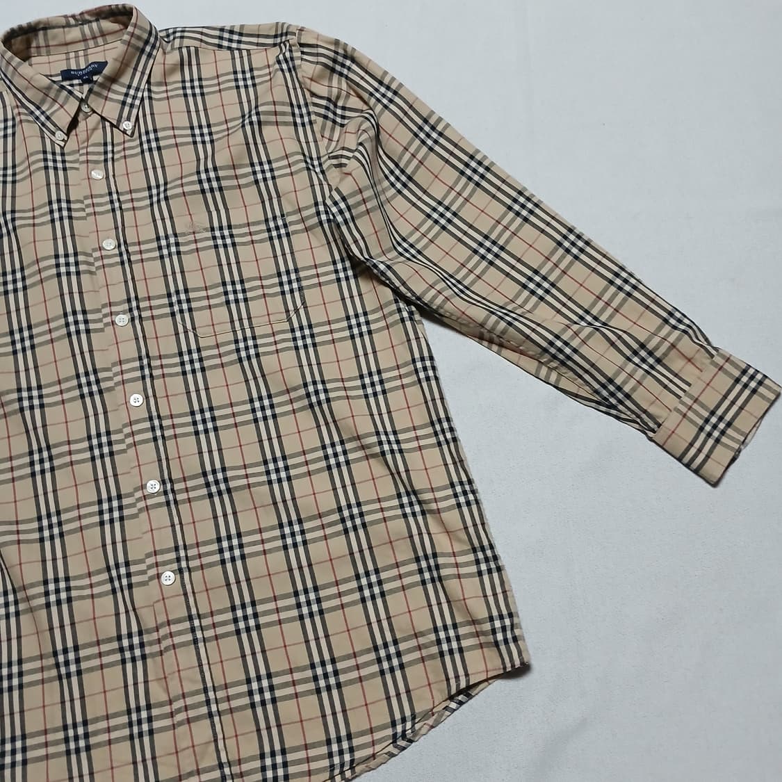 Burberry 버버리 빈티지 오버핏 체크 셔츠 남방 상품이미지3