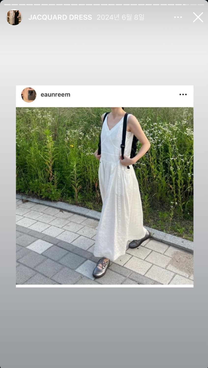 오스더 자카드 원피스 상품이미지3