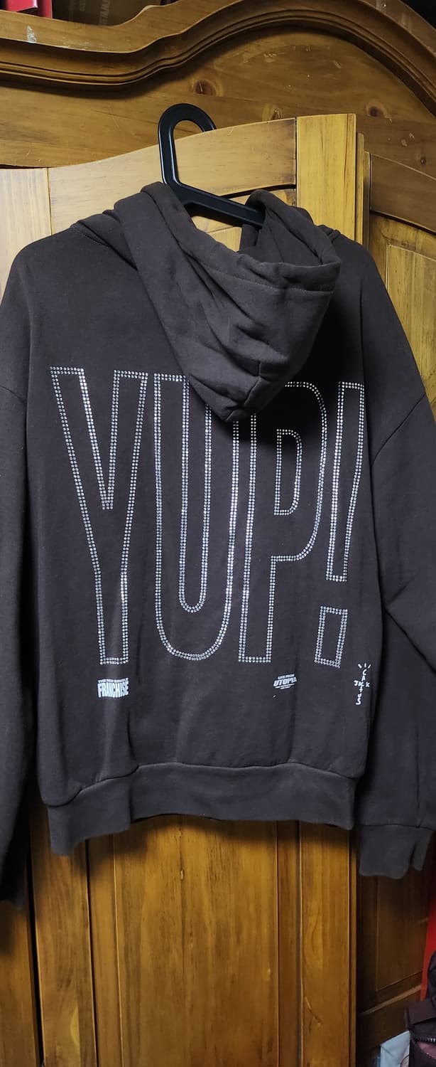 [L] 트래비스 스캇 머천 YUP 큐빅 후드 집업 브라운 상품이미지2