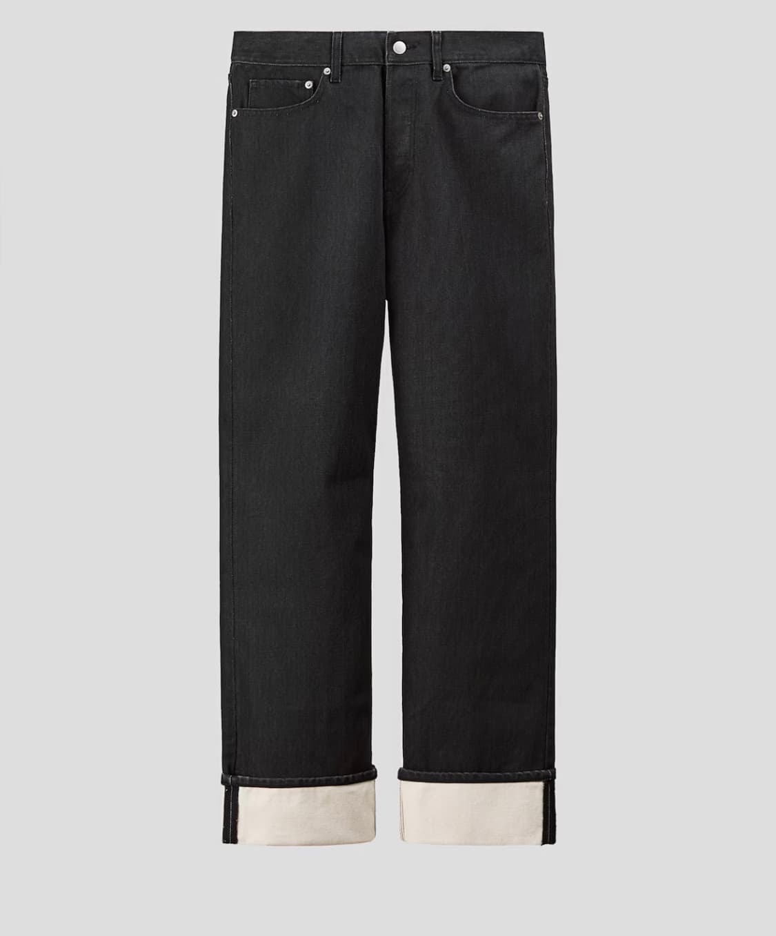 h&m 아뜰리에 프리미엄 셀렉션 스트레이트핏 흑청 데님 34사이즈 상품이미지3