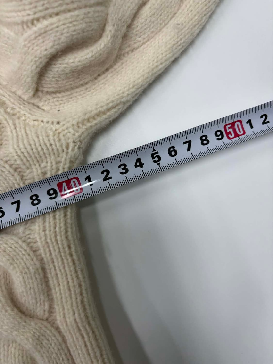 폴로 랄프로렌 신형 큐알택 케이블 아이보리 핀터깔 걸즈 크루넥 니트(XS 상품이미지7