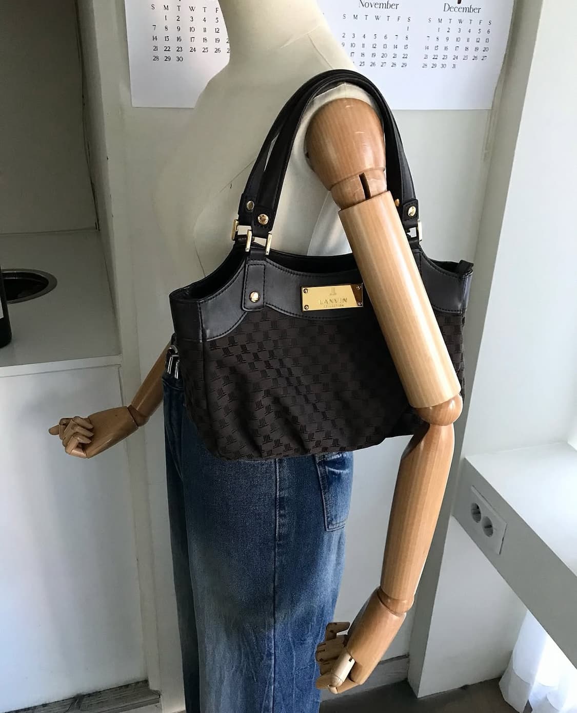 랑방 금장 토트백 가방 상품이미지10