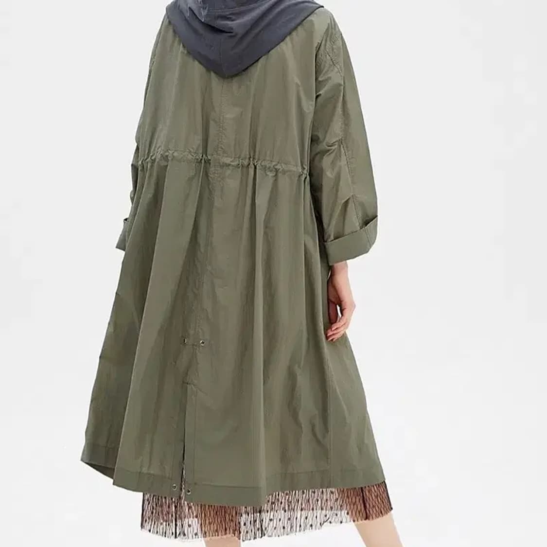 SYSTEM 시스템 한섬 여성 롱 바람막이 야상 자켓  상품이미지2