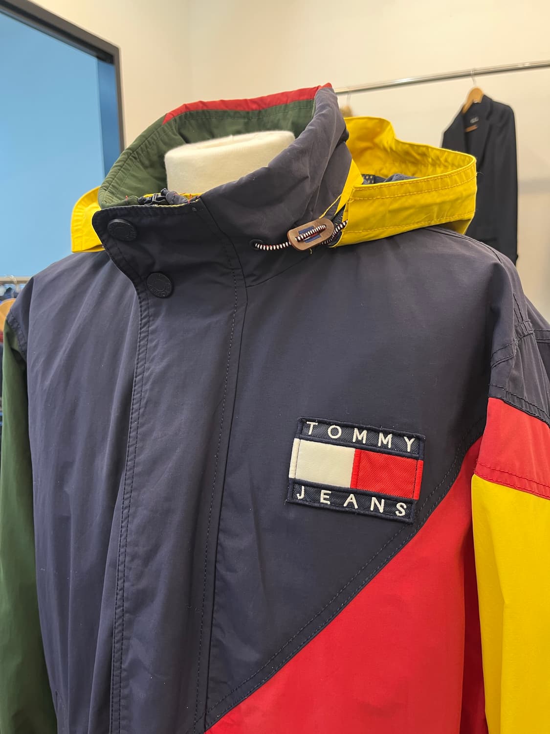 90s 타미 진스 나일론 바람막이 자켓 상품이미지2