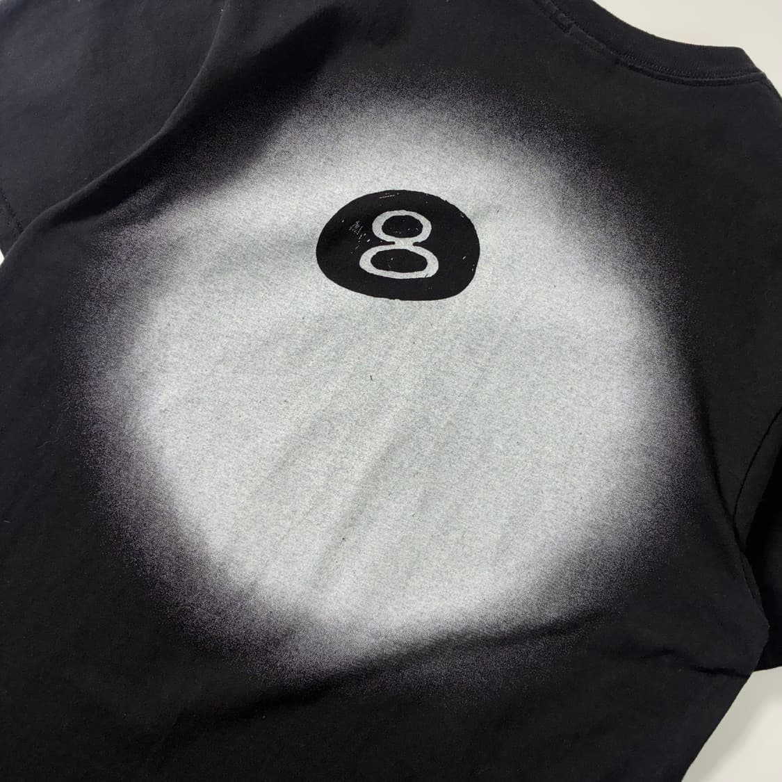 Stussy  스투시 8볼 페이드 블랙 반팔티셔츠  상품이미지3