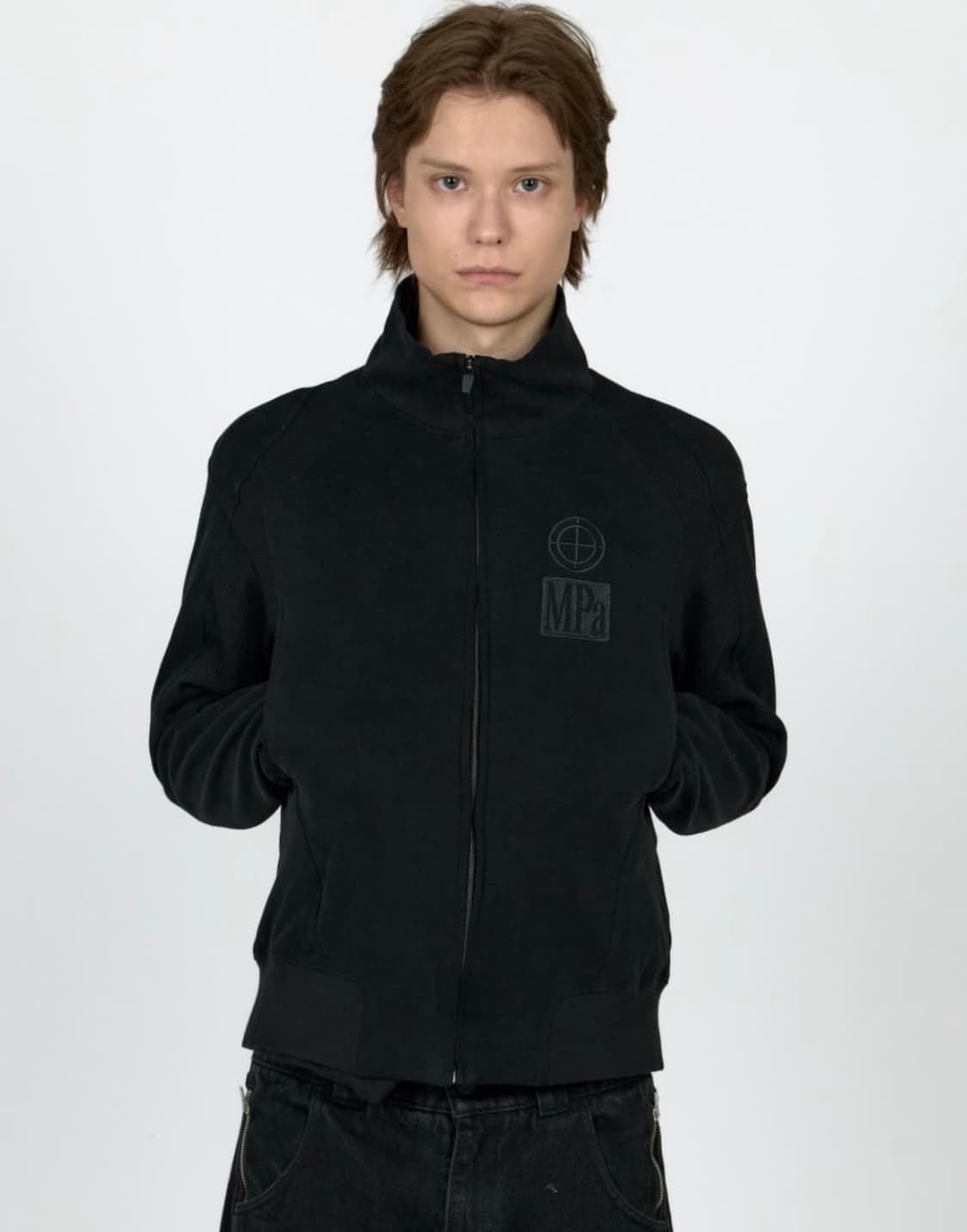 Plastic Product Contrast zipped jacket 상품이미지1