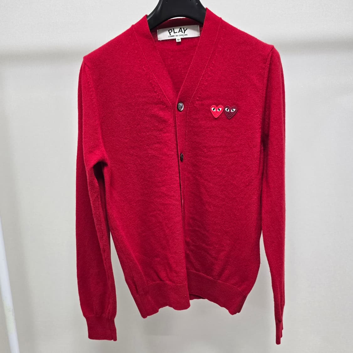꼼데가르송 더블 와펜 가디건 m사이즈 95 판매 상품이미지1