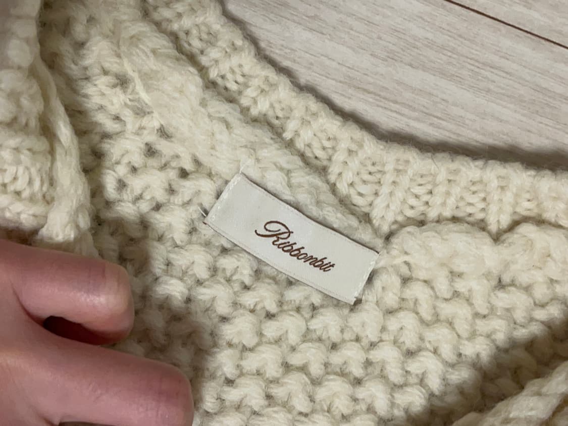 리본빛 teddy knit cardigan 상품이미지4