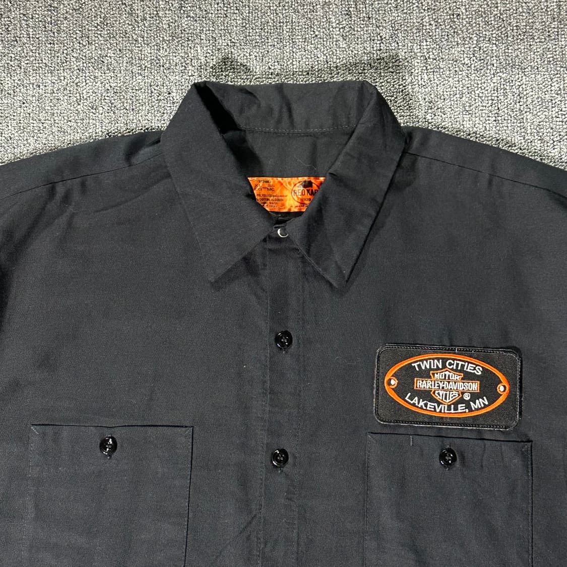 할리데이비슨 프린팅 하프셔츠 블랙(XL/old-7591) 상품이미지2