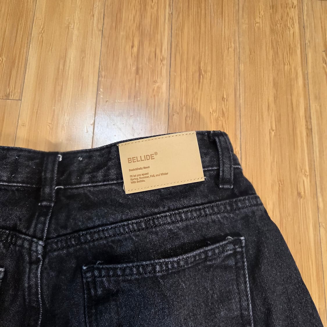Bellide 와이드 데님팬츠 (27in)
 상품이미지3
