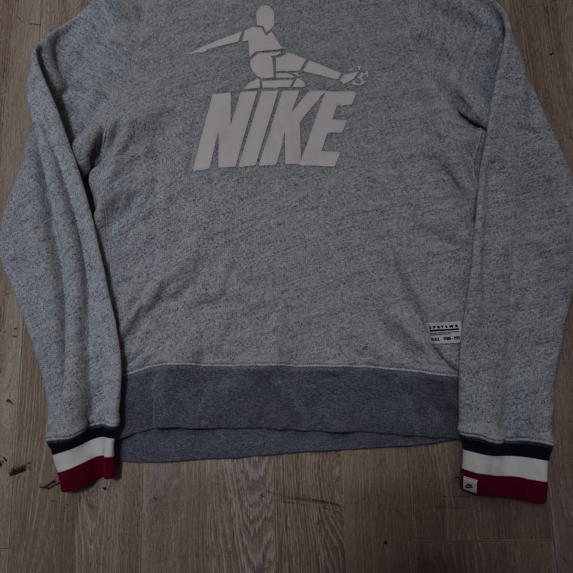 나이키 빅로고 배색 시보리 맨투맨 M(95) 상품이미지3