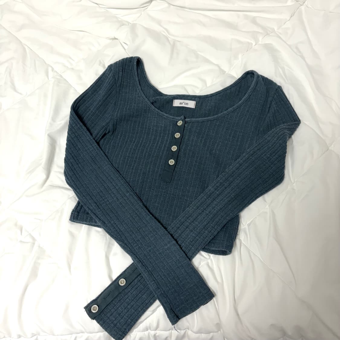 애즈온 블루 크롭티 상품이미지1