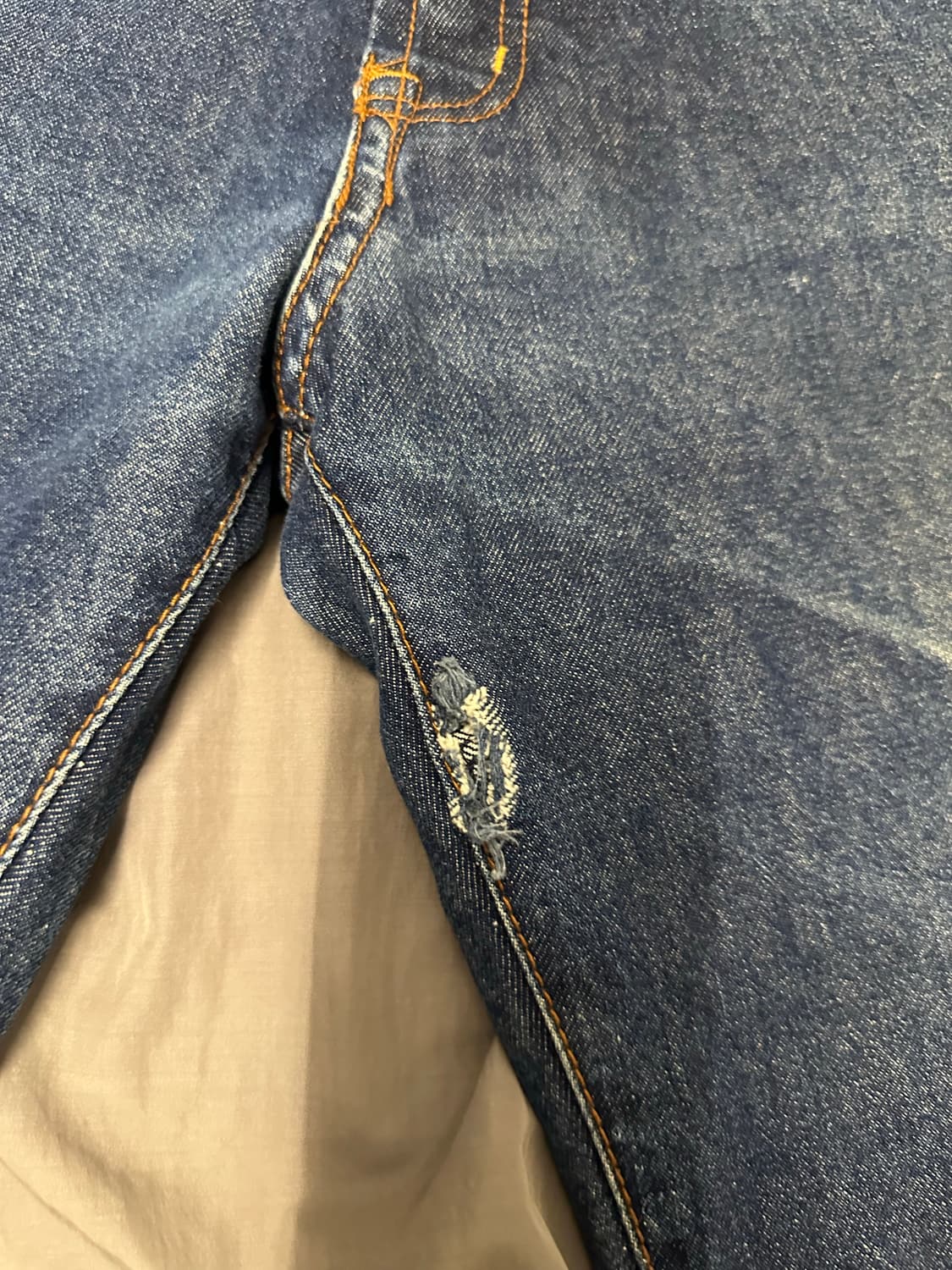 에비수 빅로고 데님팬츠 36 상품이미지3