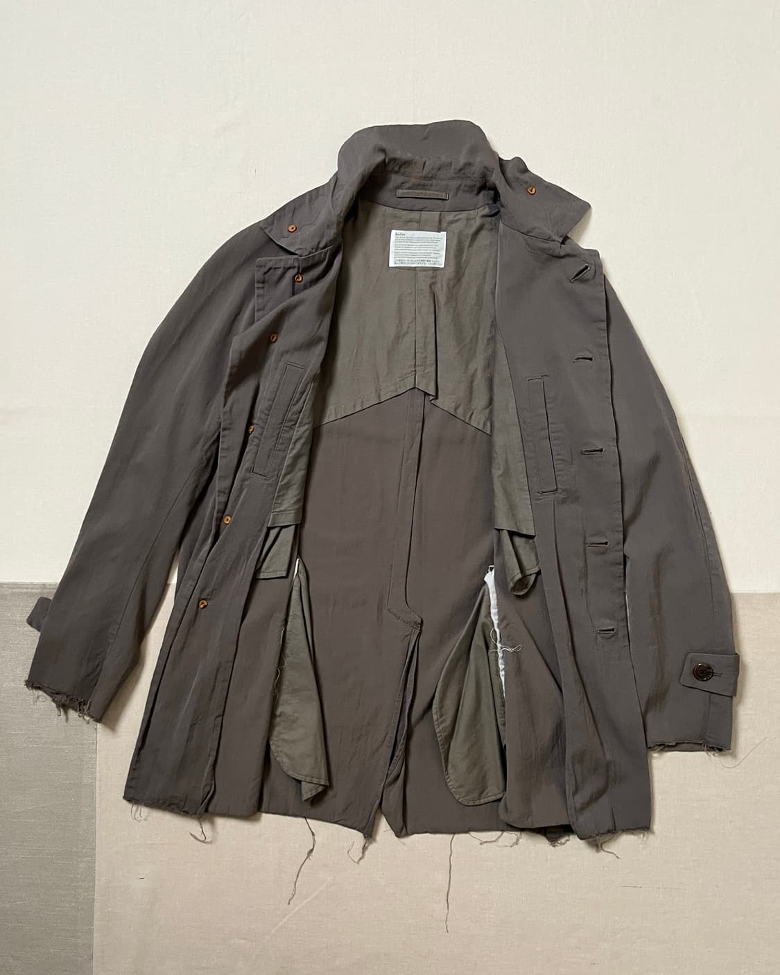 Kolor 컬러 컷오프 코트 트렌치코트 상품이미지3