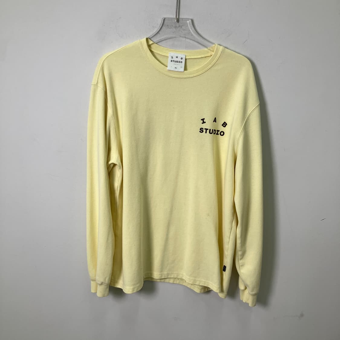 아이앱 스튜디오 긴팔 티셔츠 옐로우 XL 상품이미지1