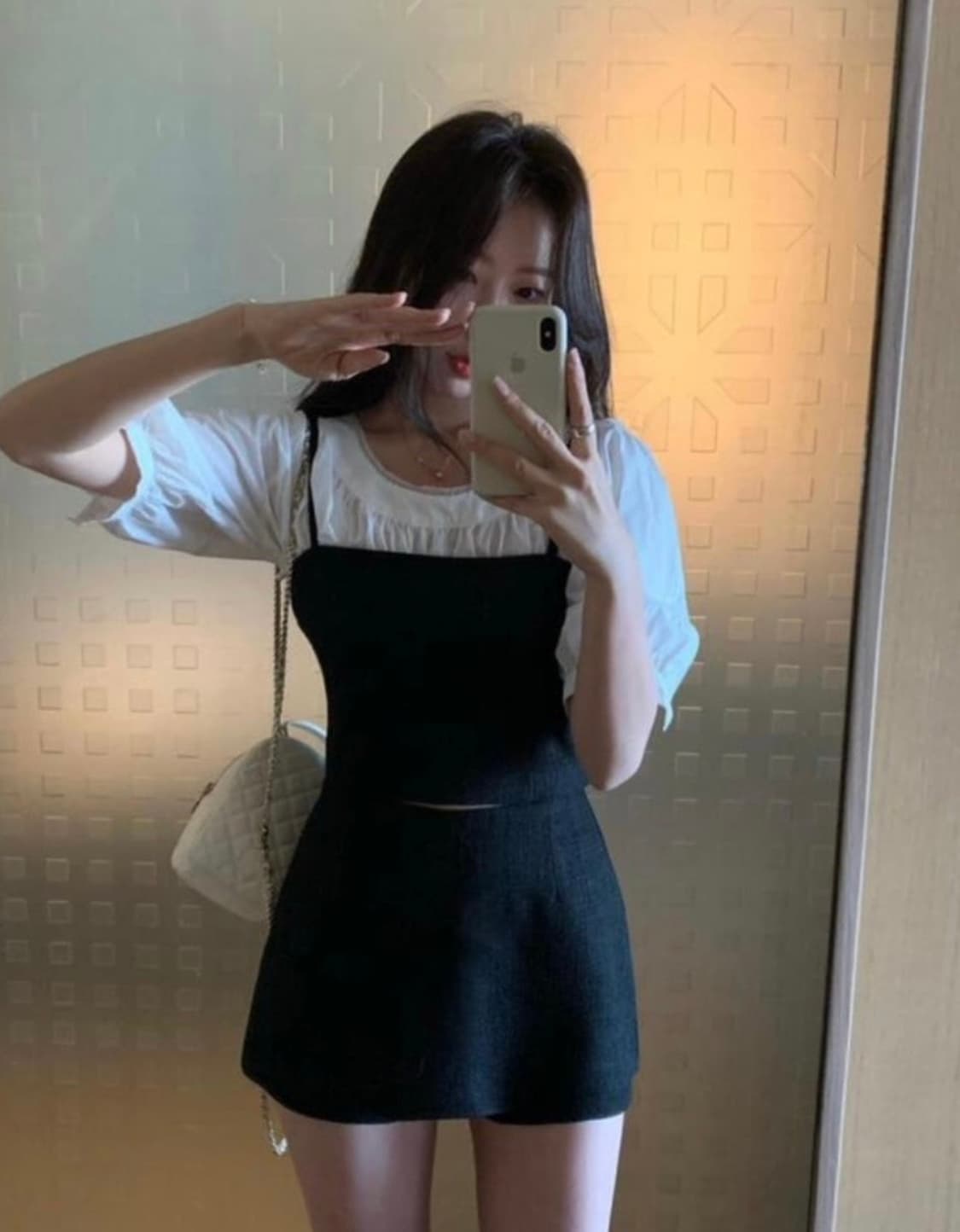 샵시예 뮤 트위드 셋업-블랙 s 새상품 상품이미지4