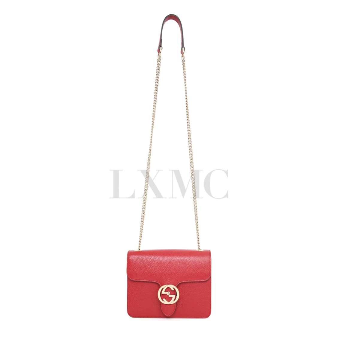 구찌 인터로킹 체인 크로스백 레드 미니 체인백 510304 상품이미지6