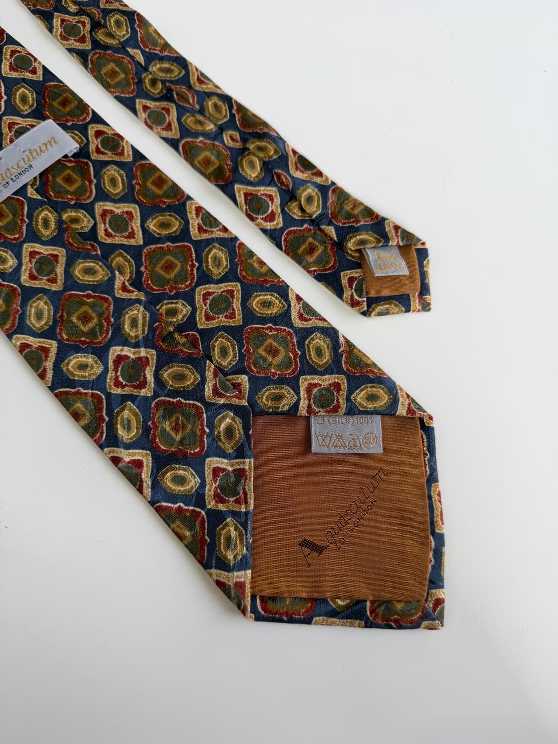 아쿠아스큐텀(Aquascutum) 실크 넥타이 9.3cm 상품이미지5