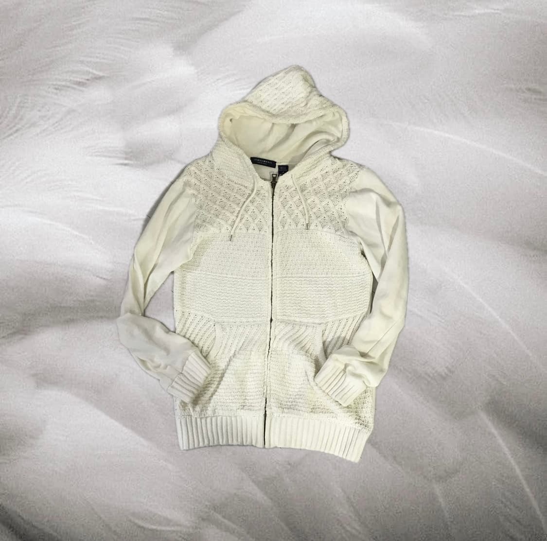 Vtg 루즈핏 니트 후드집업 상품이미지1