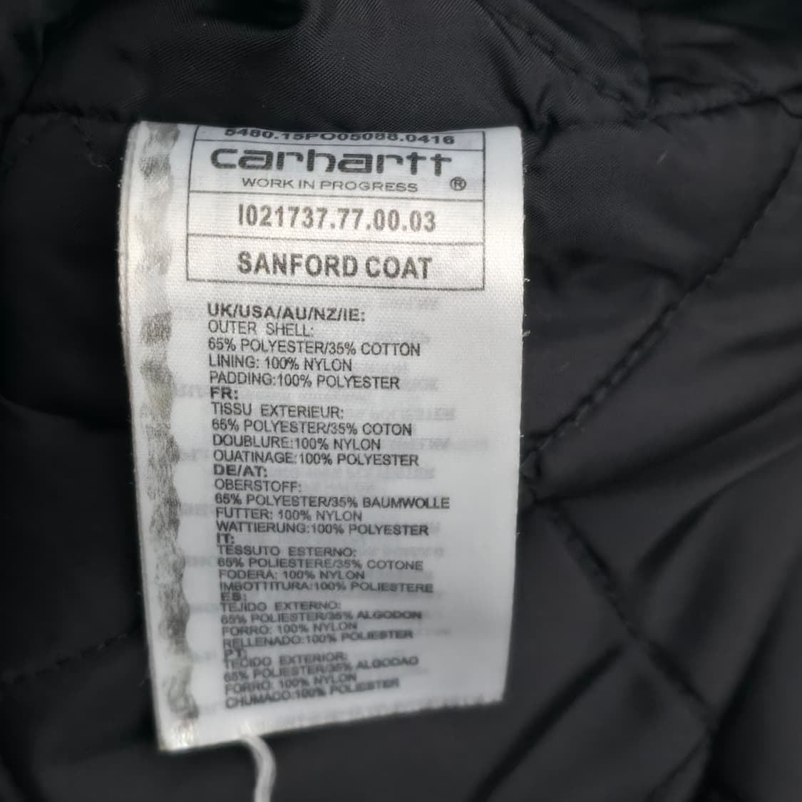 [M] 칼하트 샌포드 코트 자켓 네이비 상품이미지7