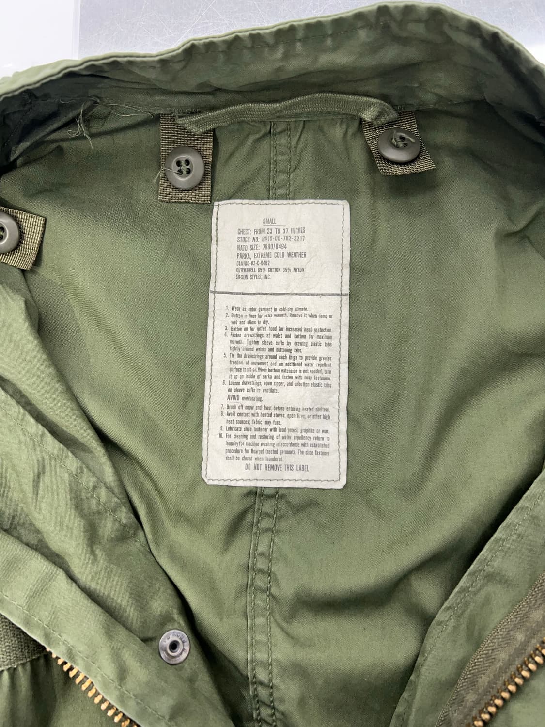 US NAVY M-65 피쉬테일 파카 상품이미지7