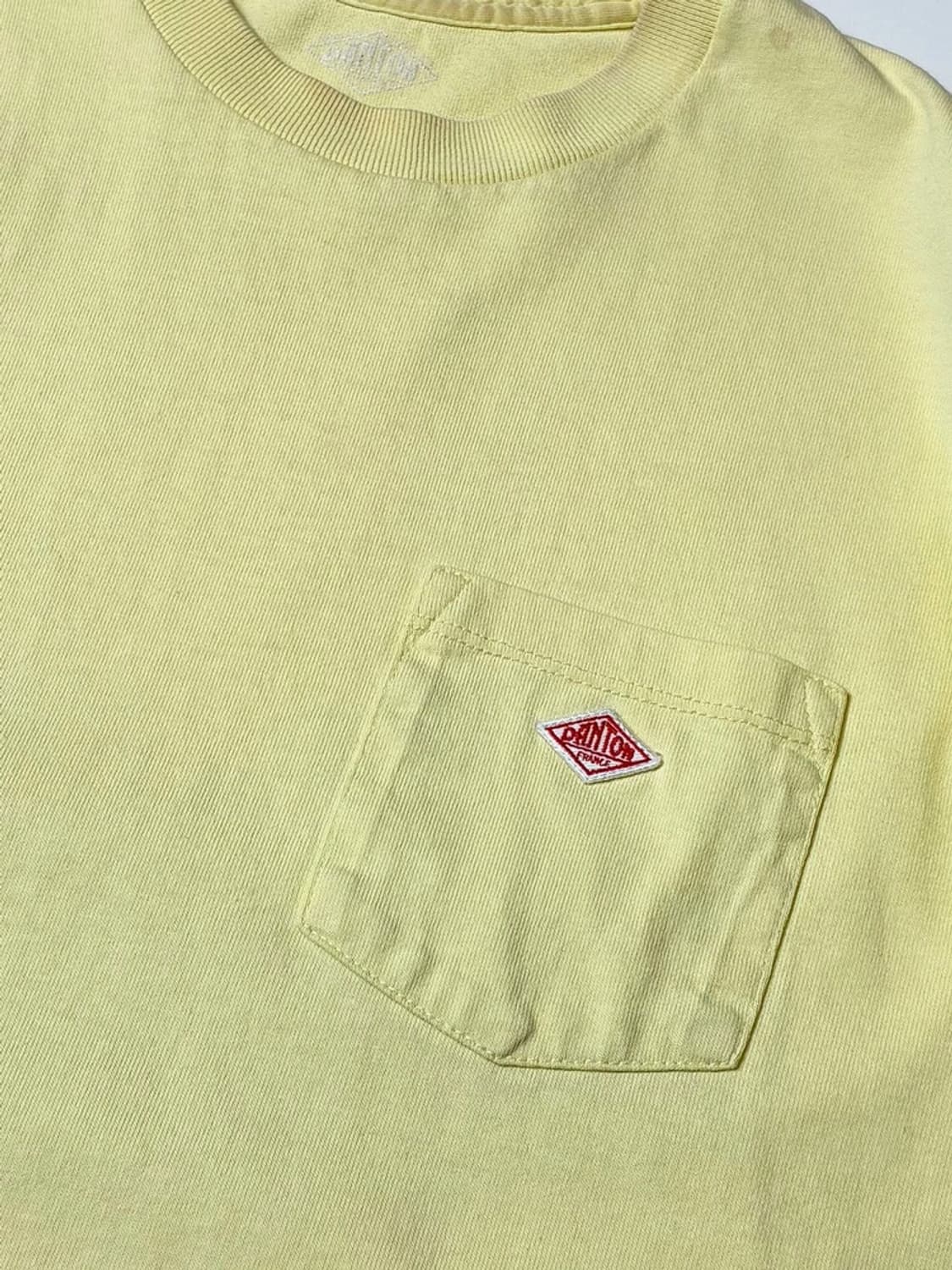 단톤 22ss 플레인 숏슬리브 포켓 티셔츠 레몬 PN8592 상품이미지3