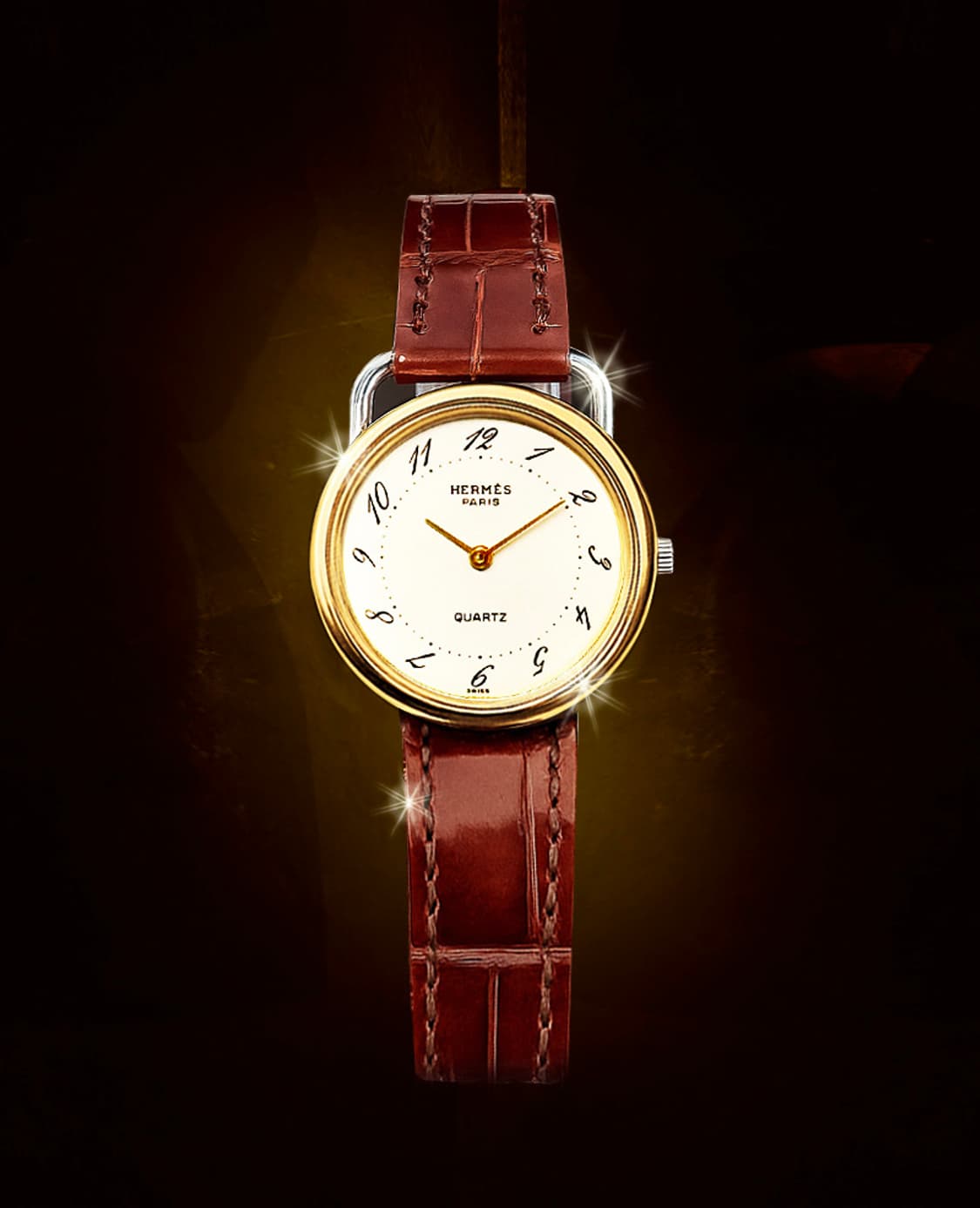 에르메스 아쏘(HERMES ARCEAU) 여성용 악어 가죽 시계 상품이미지2